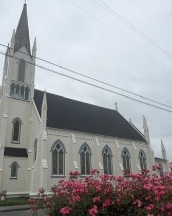 Church roof — before