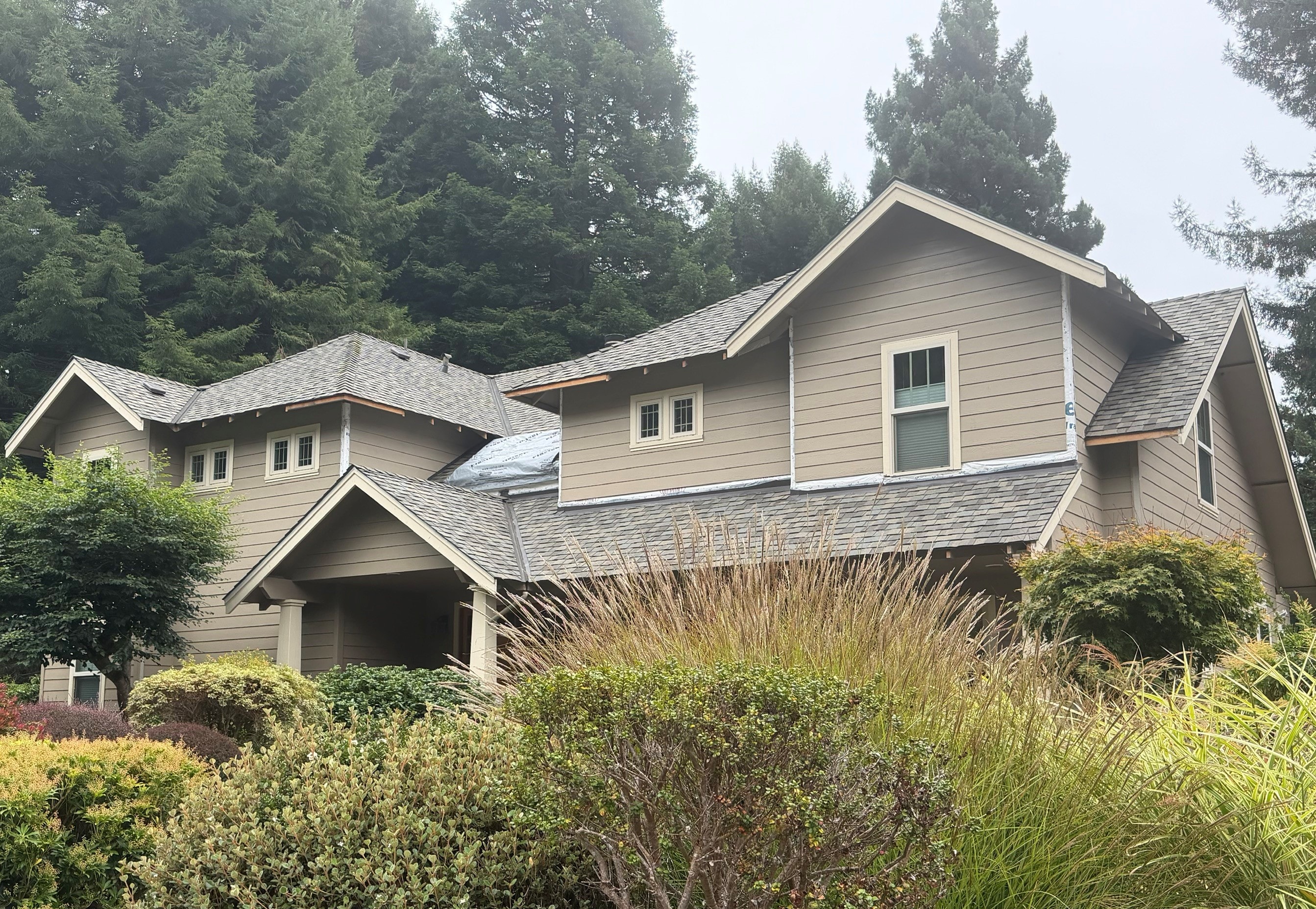 CertainTeed Landmark TL shingles in Country Gray — existing roof